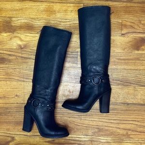 Gorgeous Vera Wang Like New Tall Studed Boots 8.5